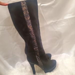 Jennifer Lopez Black Malina Boots